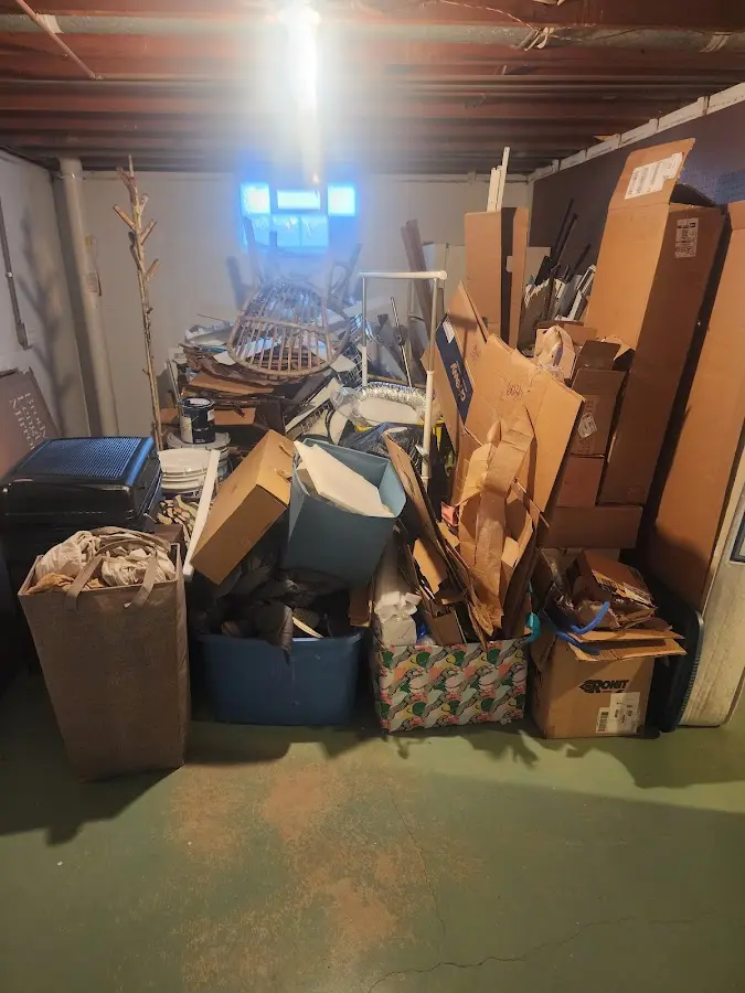 Roll-off dumpster container at job site for Roll Off Dumpster Rental in Leesburg